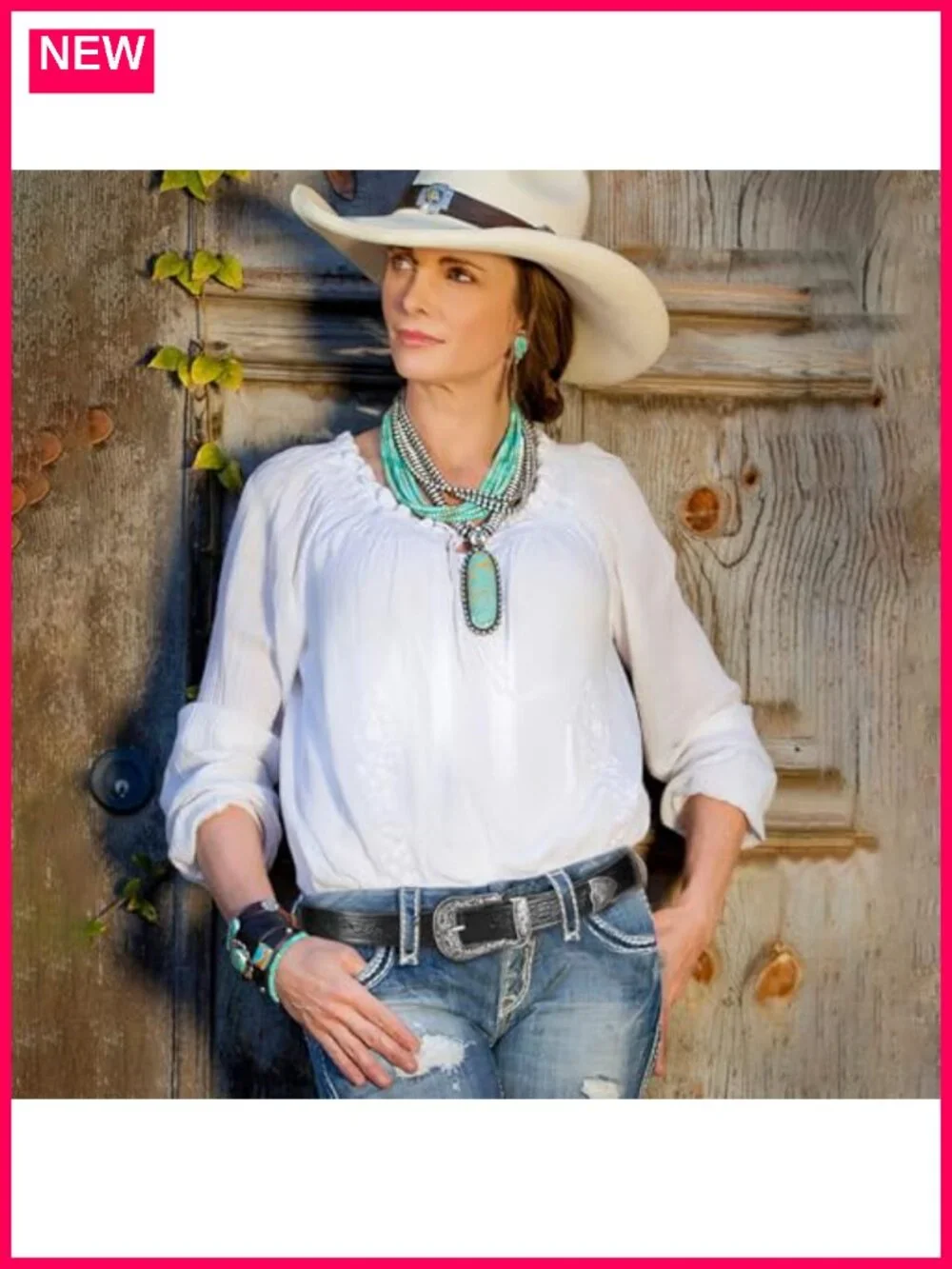 Vintage Floral Carved PU Leather Western Belt for Women Cowgirl